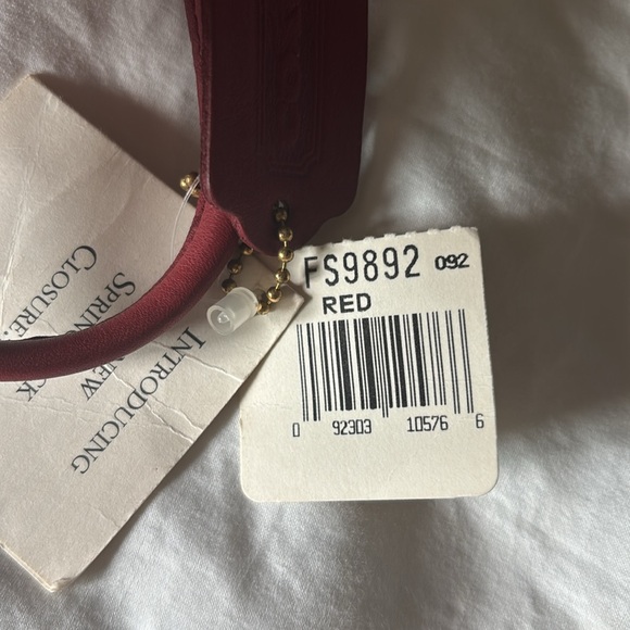 Vintage Coach Chrystie Crossbody Red Leather - Picture 12 of 12